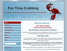 Tablet Screenshot of funtimecrabbing.com
